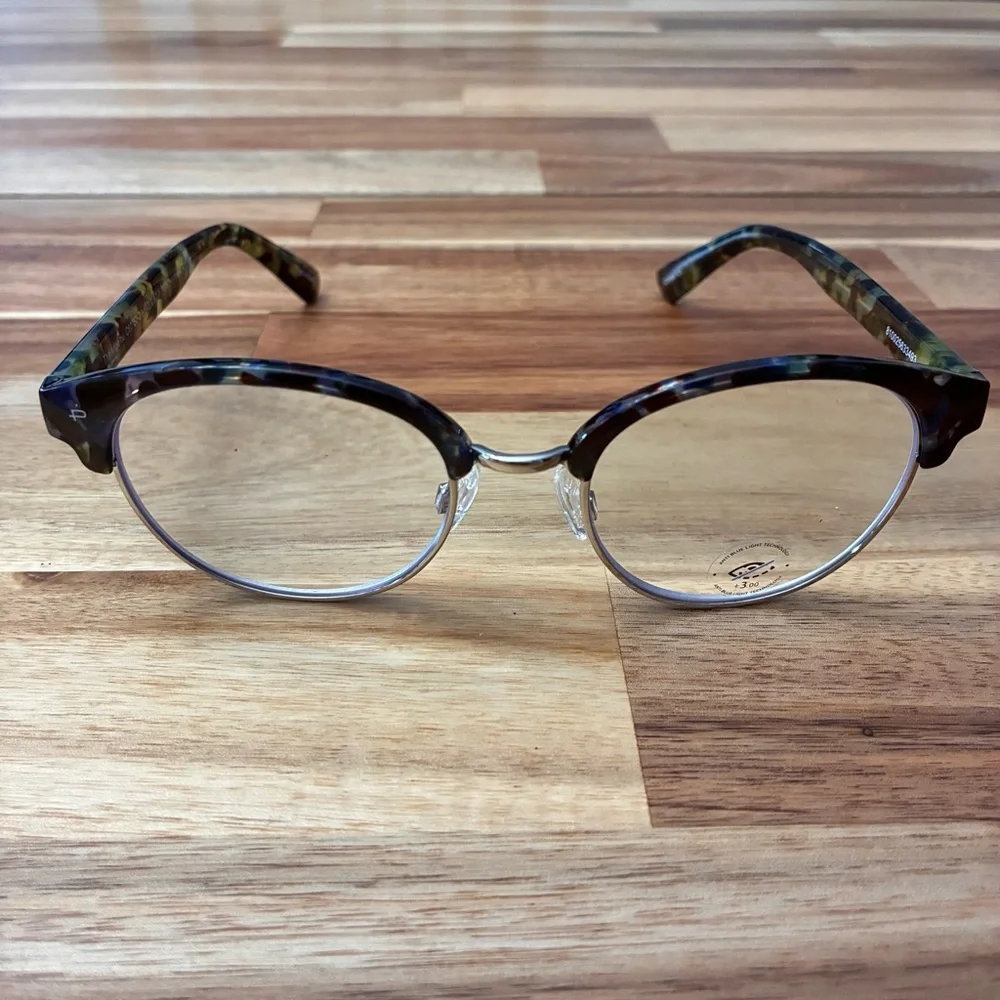 Prive Revaux The Angelou Blue Light Protection Reading Glasses Tortoise +3.0 New